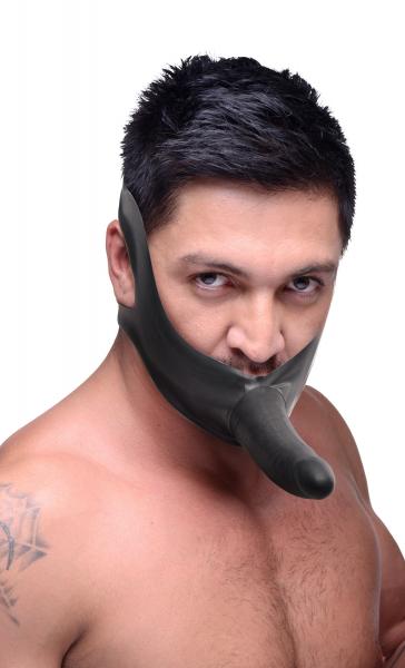 Face Fuk Strap On Mouth Gag Black O/S-Master Series-Sexual Toys®