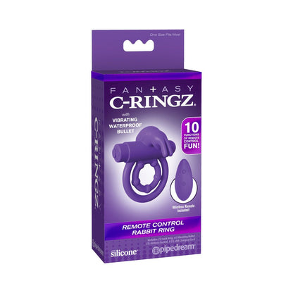 Fantasy C-Ringz Remote Rabbit Ring Purple-Pipedream-Sexual Toys®