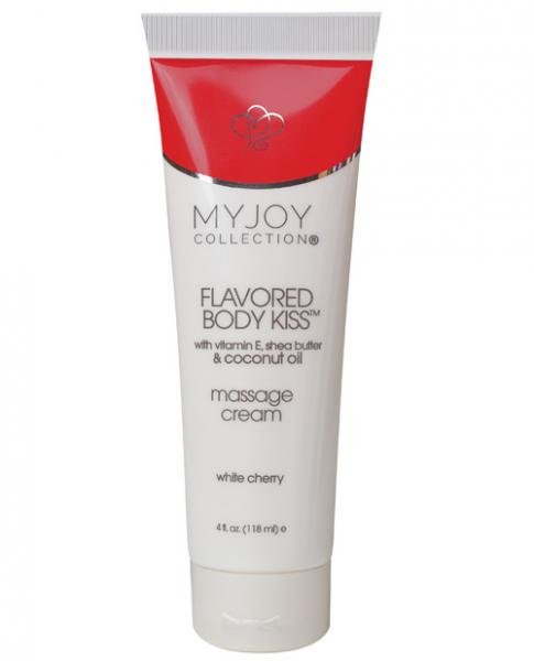 Flavored Body Kiss Body Massage Cream White Cherry 4oz-My Joy Collection-Sexual Toys®