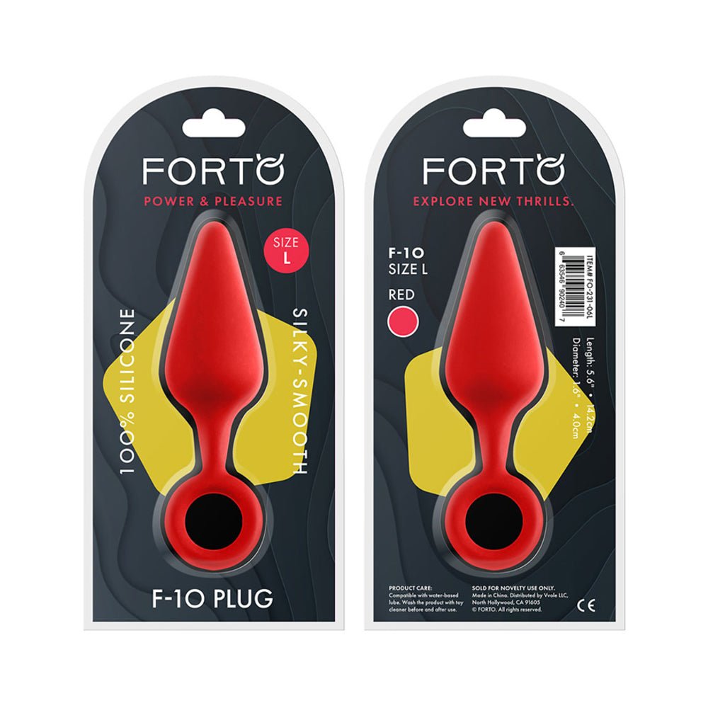 Forto F-10: Silicone Plug W/ Pull Ring Lg-Forto-Sexual Toys®