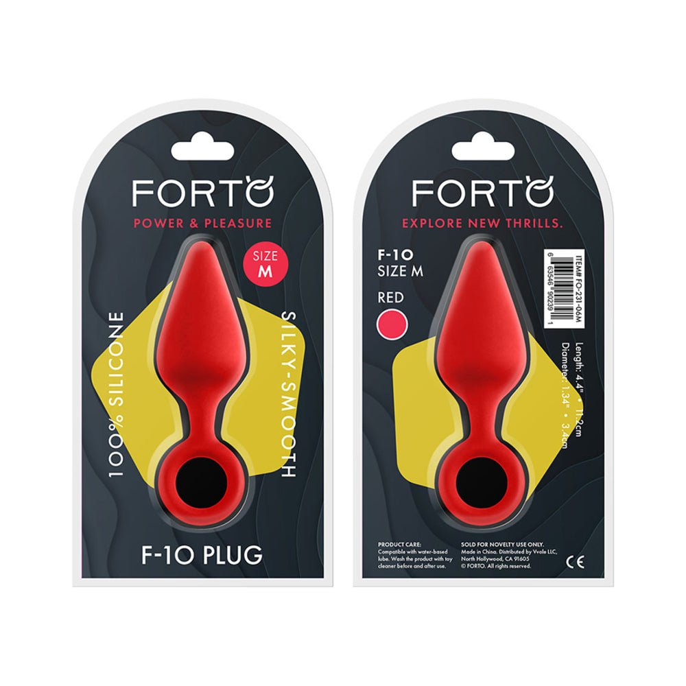 Forto F-10: Silicone Plug W/ Pull Ring Med-Forto-Sexual Toys®