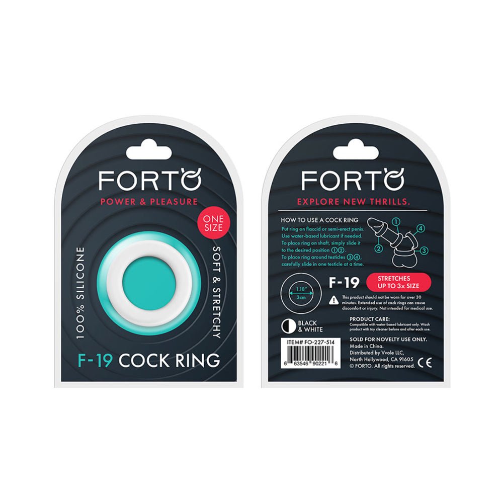 Forto F-19: 100% Liquid Silicone 2 Tone C-ring-Forto-Sexual Toys®