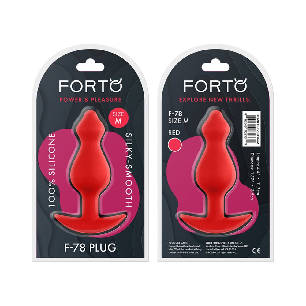 Forto F-78: Pointee 100% Silicone Plug Medium-Forto-Sexual Toys®