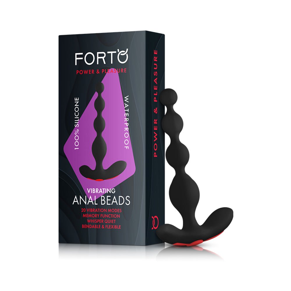 Forto Vibrating Anal Beads Black-Forto-Sexual Toys®