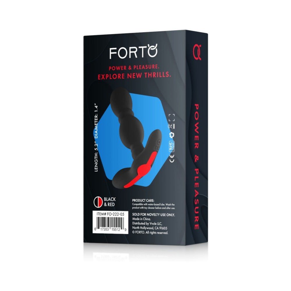 Forto Vibrating Anal Plug Black-Forto-Sexual Toys®