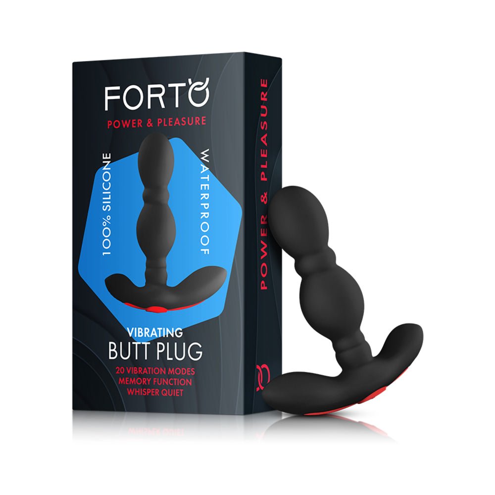 Forto Vibrating Anal Plug Black-Forto-Sexual Toys®