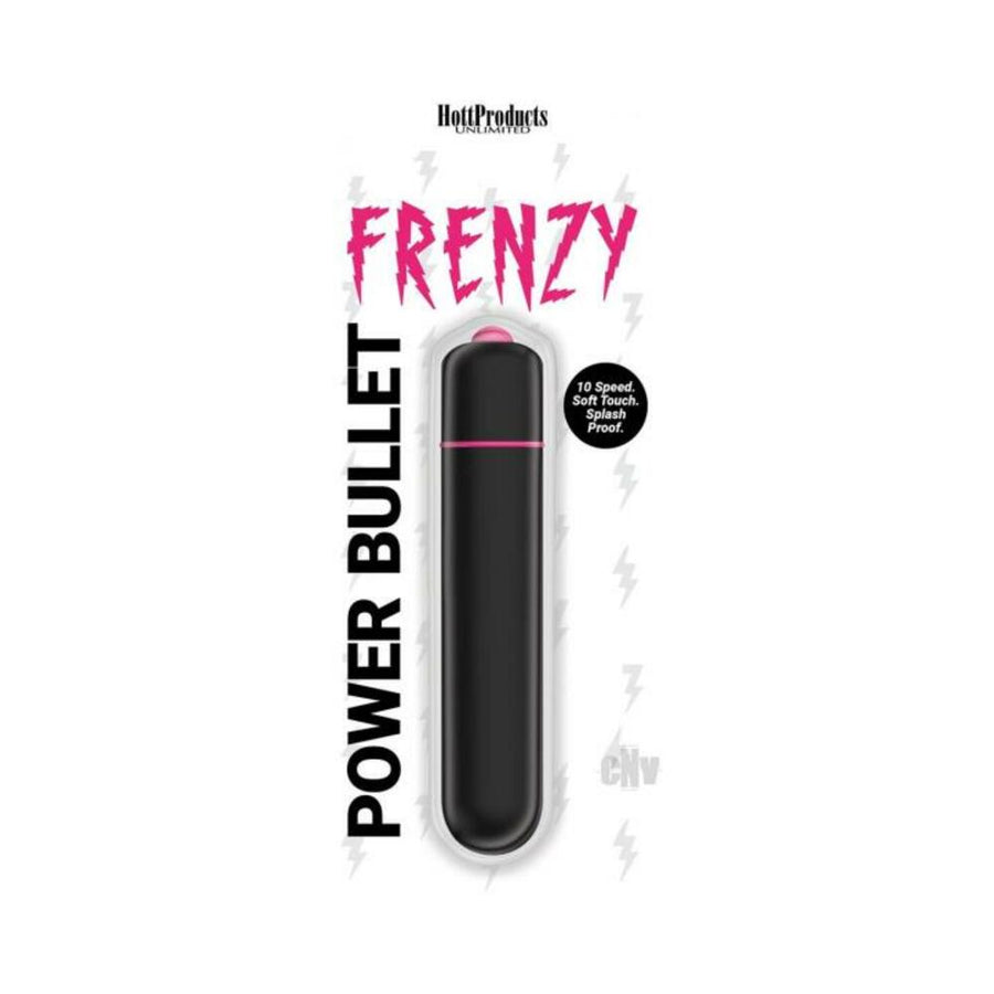 Frenzy - Power Bullet- Black - 10 Speeds-blank-Sexual Toys®