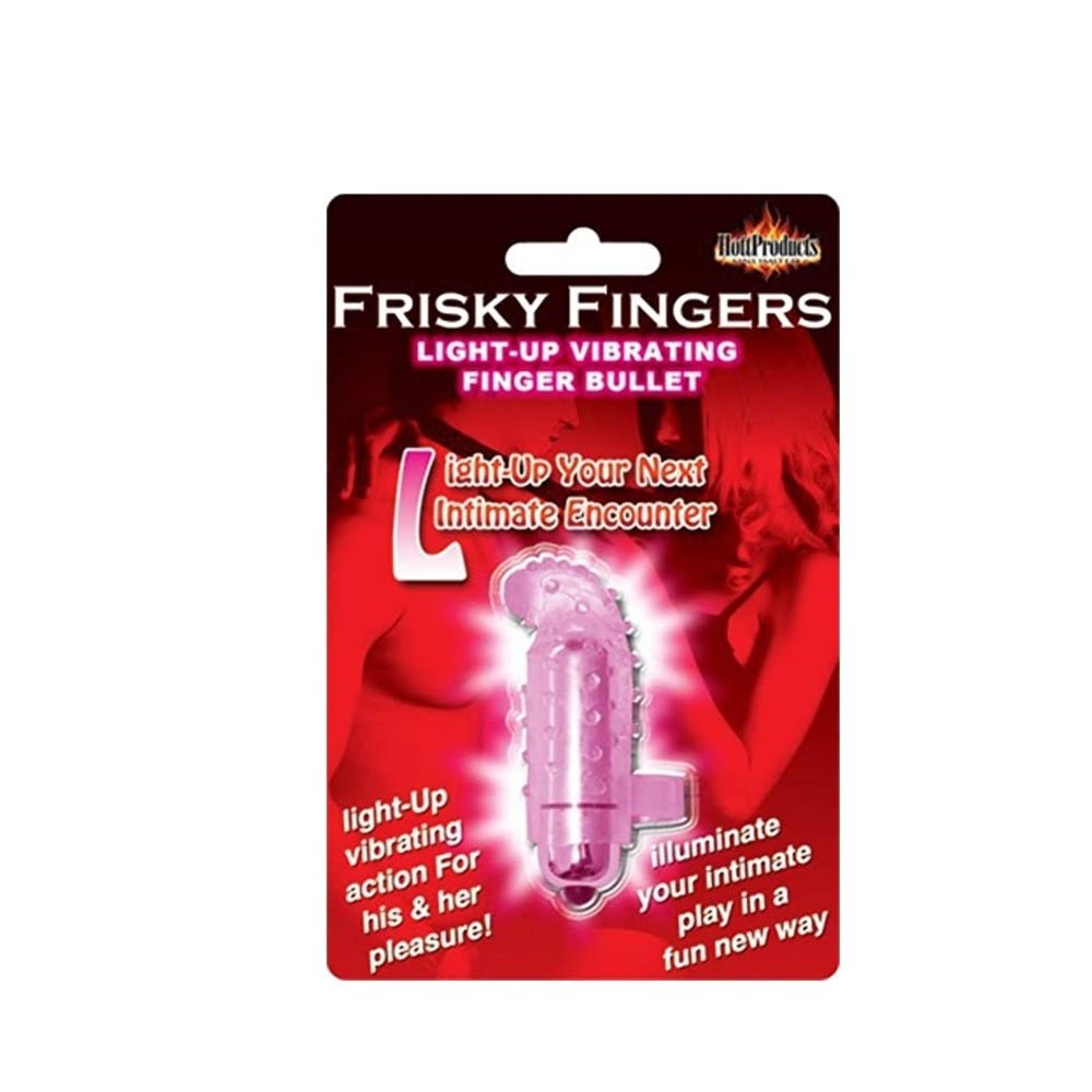 Frisky Finger Light Up Finger Massager - Pink-blank-Sexual Toys®