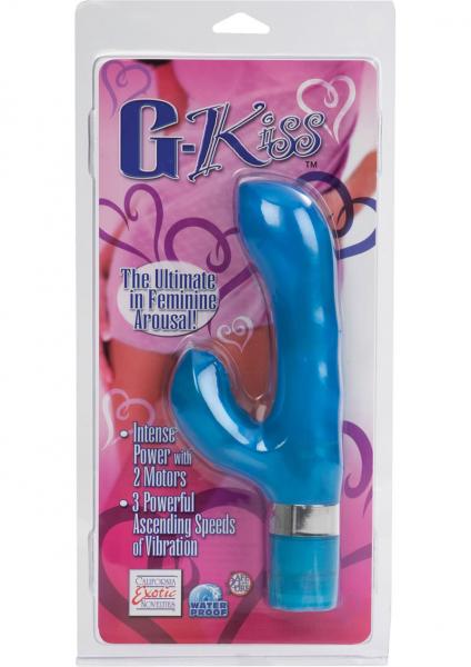 G KISS MULTISPEED WATERPROOF 4 INCH BLUE-blank-Sexual Toys®