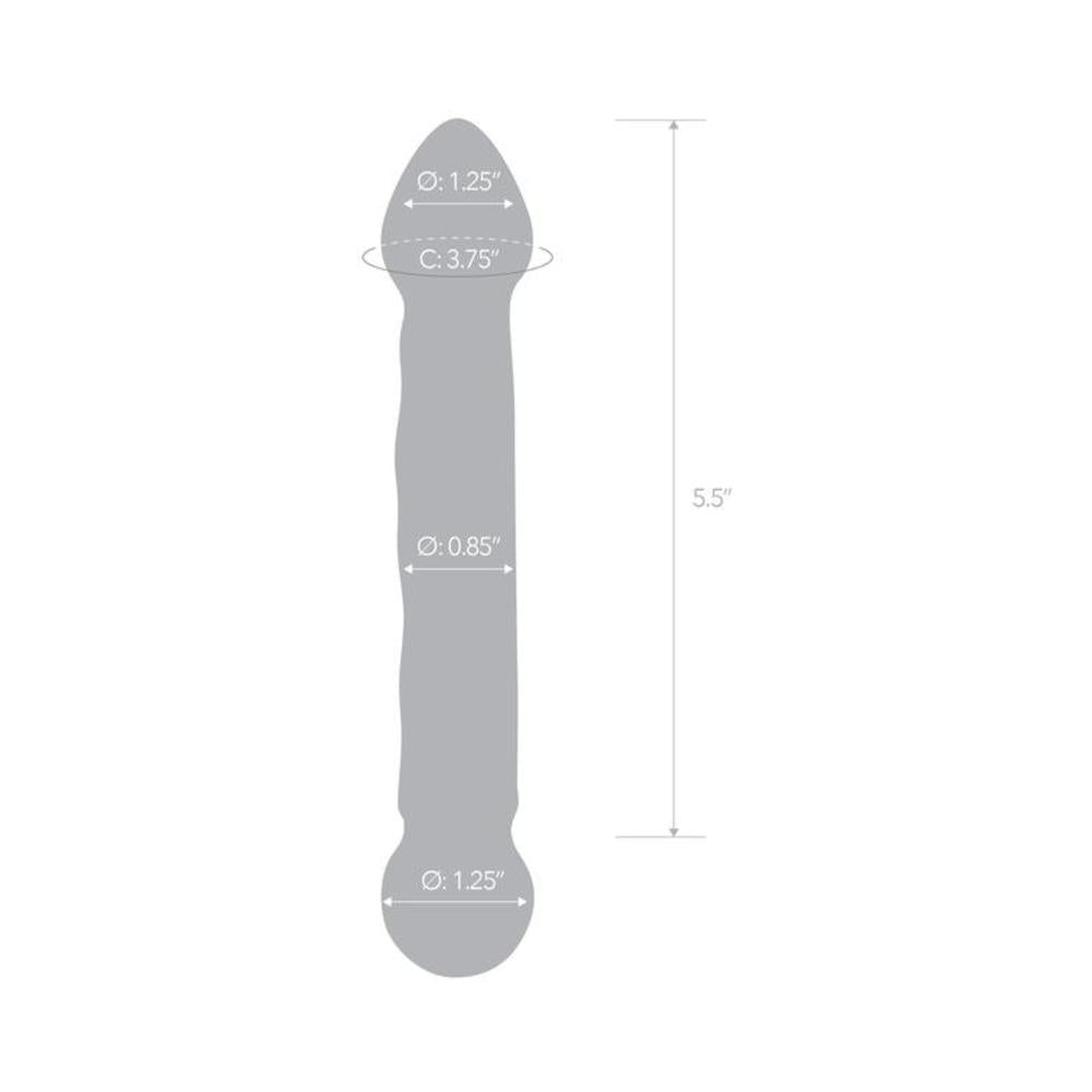 Glas 6.5in Full Tip Textured Glas Dildo-Electric Eel-Sexual Toys®