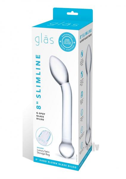 Glas 8 inches Slimline G-Spot Glass Dildo Clear-Electric Eel-Sexual Toys®