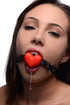 Heart Beat Silicone Heart Shaped Mouth Gag Red-Frisky-Sexual Toys®