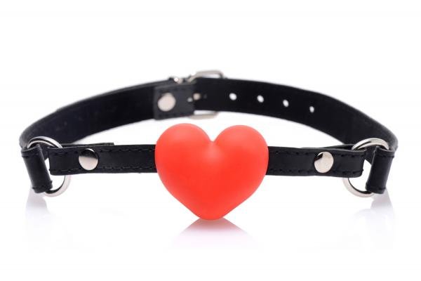 Heart Beat Silicone Heart Shaped Mouth Gag Red-Frisky-Sexual Toys®