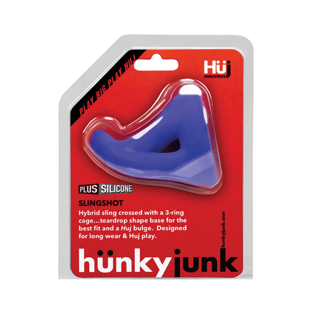 Hunky Junk Slingshot 3 Ring Teardrop Cobalt Blue-Hunky Junk-Sexual Toys®