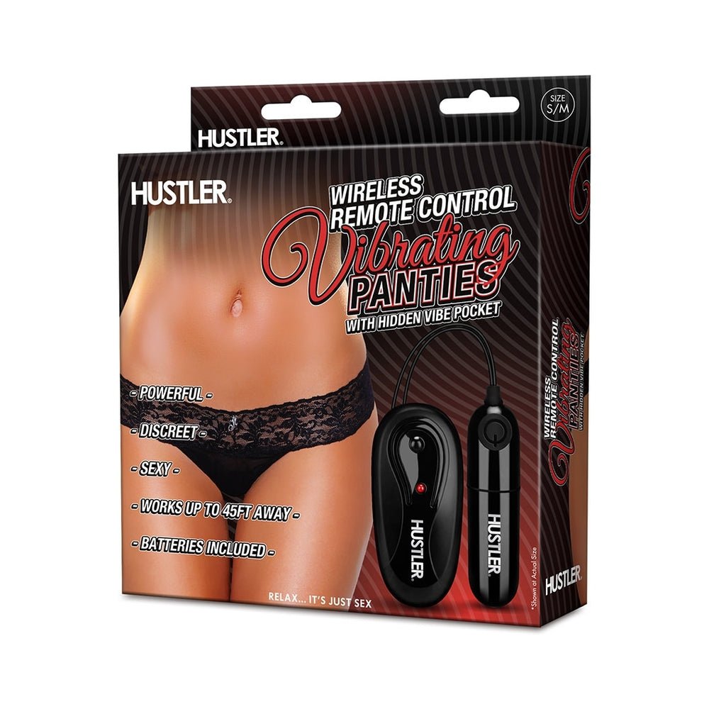 Hustler Remote Control Vibrating Panties Black M/L-Electric Eel-Sexual Toys®