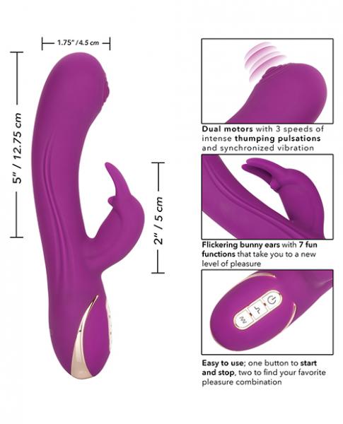 Jack Rabbit Silicone Thumping Rabbit Vibrator Purple-Jack Rabbit-Sexual Toys®