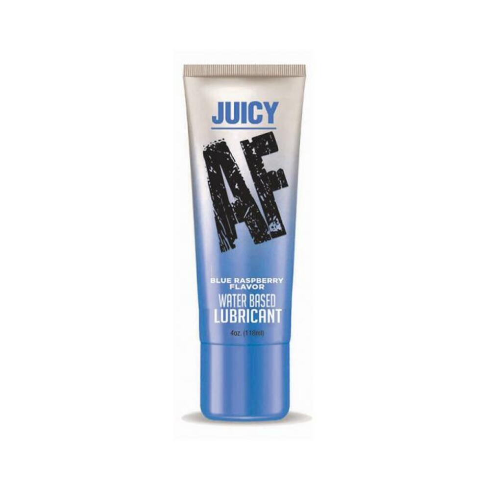 Juicy Af Water-based Lube - Blue Raspberry 4 Oz-blank-Sexual Toys®