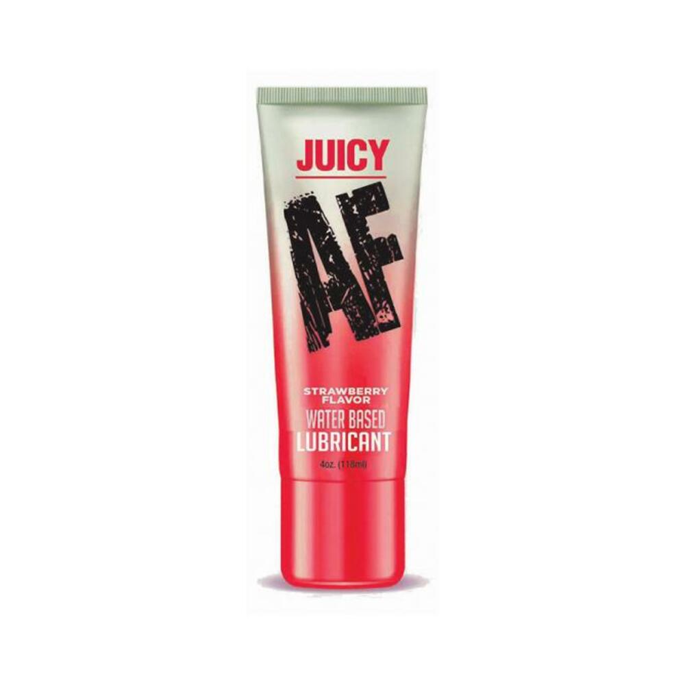 Juicy Af Water-based Lube - Strawberry 4 Oz-blank-Sexual Toys®