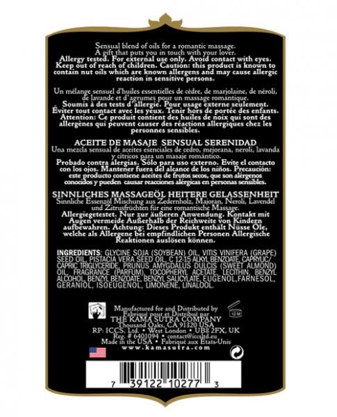 Kama Sutra Aromatics Massage Oil Serenity 2oz-Kama Sutra Aromatic-Sexual Toys®