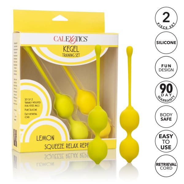 Kegel Training Set Lemon Yellow-Kegel Training Set-Sexual Toys®