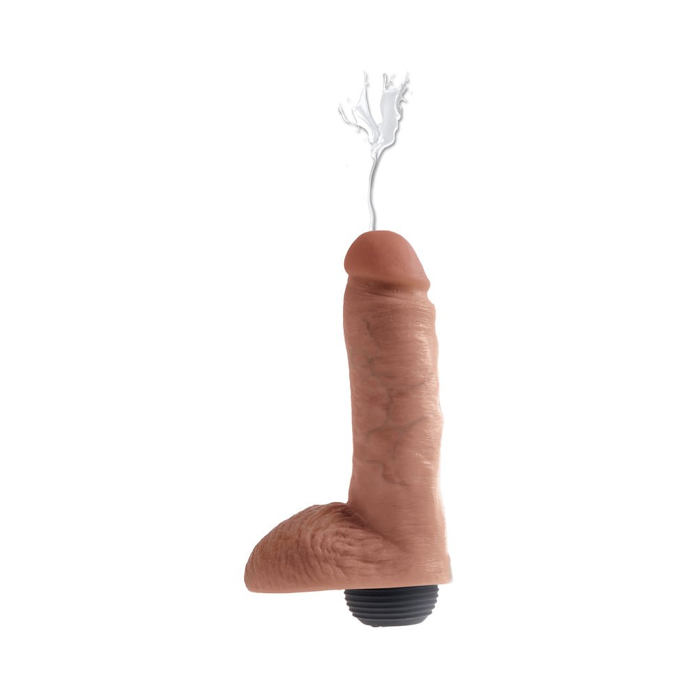 King Cock 8in Squirting Cock With Balls Tan-blank-Sexual Toys®