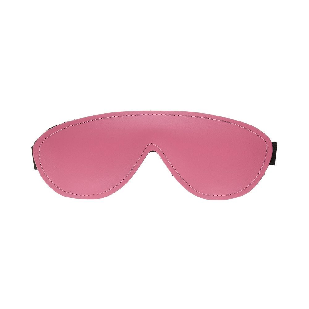 Kinklab Pink Bound Leather Blindfold-blank-Sexual Toys®