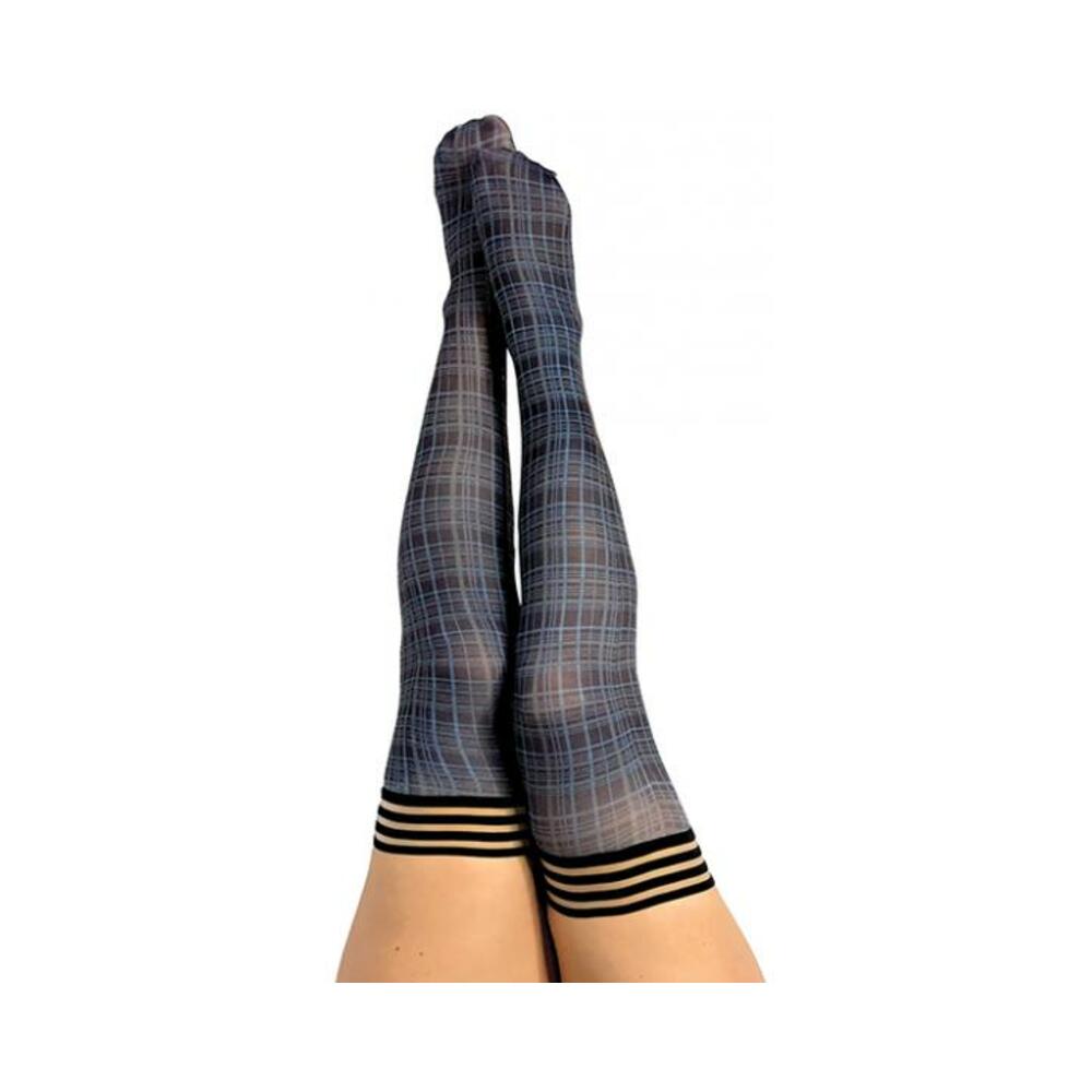 Kixies Debbie Navy Plaid - size D-Kixies-Sexual Toys®