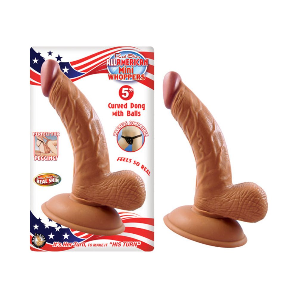 Latin American Mini Whoppers 5in Curved Dong-Nasstoys-Sexual Toys®