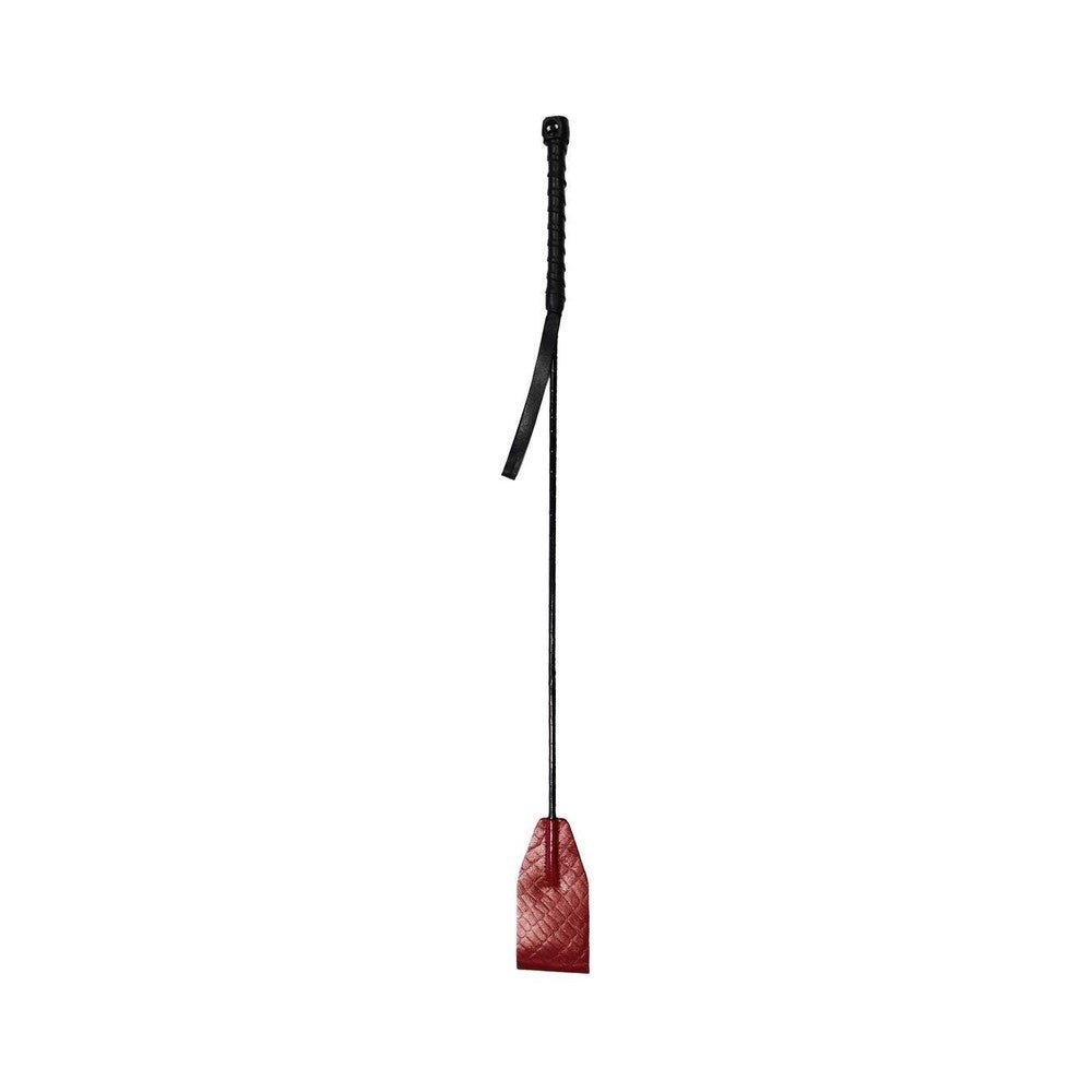 Leather Riding Crop Burgunday &amp; Black Accessories-blank-Sexual Toys®