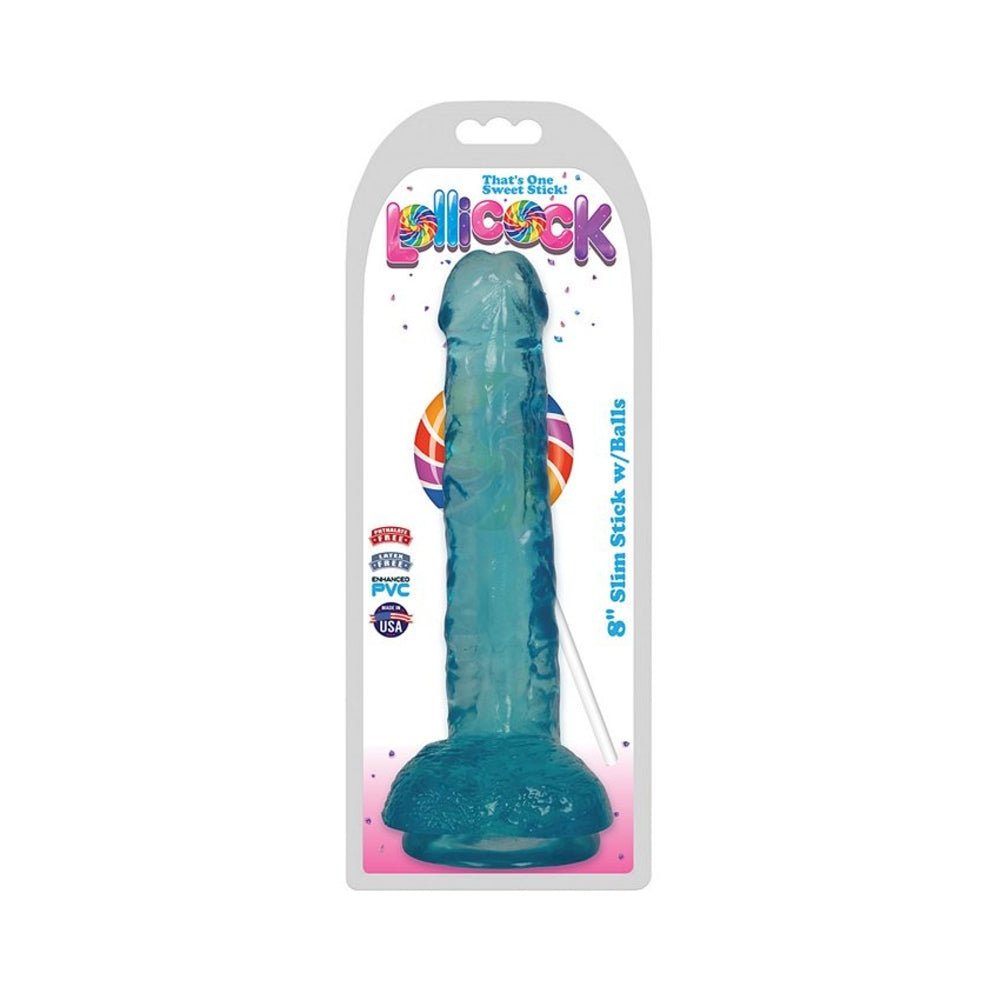 Lollicock Slim Stick W/balls 8in-Curve Novelties-Sexual Toys®