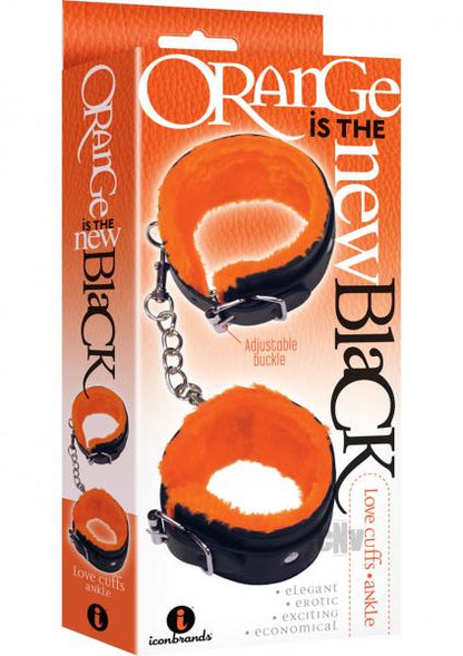 Love Cuffs Ankle Black Orange Lining-Orange Is The New Black-Sexual Toys®