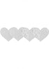 Luminous Hearts Pasties White 2 Pack-Peekaboos-Sexual Toys®