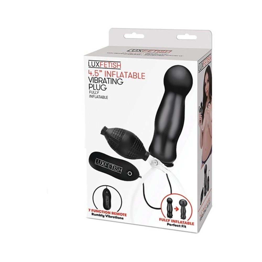 Lux Fetish 4.5&quot; Inflatable Vibrating Plug-Electric Eel-Sexual Toys®