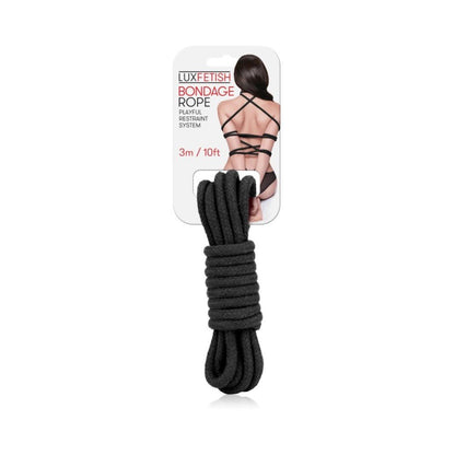 Lux Fetish Bondage Rope Black 10ft-Electric Eel-Sexual Toys®