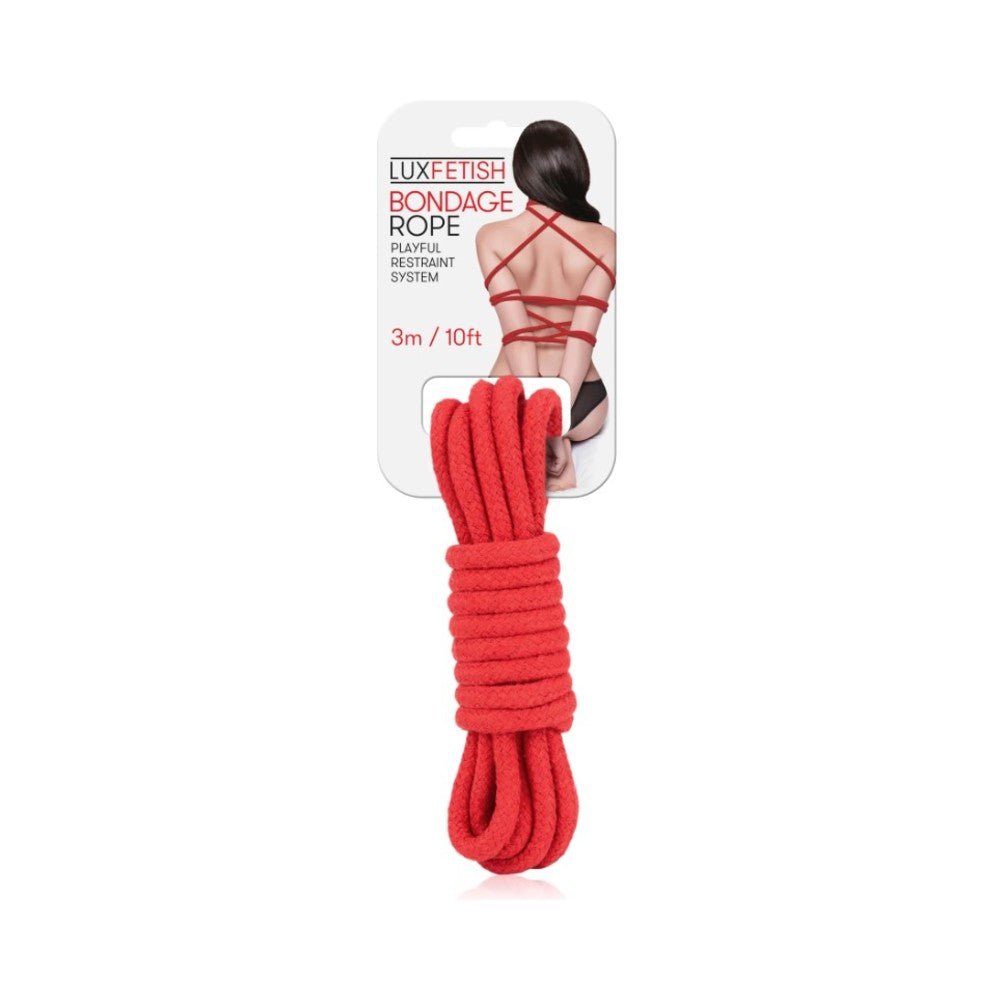 Lux Fetish Bondage Rope Red 10 Feet-Electric Eel-Sexual Toys®