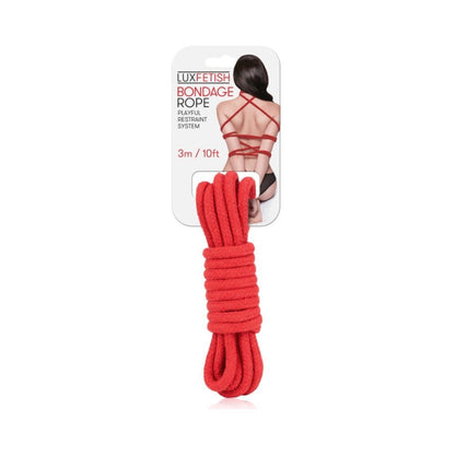 Lux Fetish Bondage Rope Red 10 Feet-Electric Eel-Sexual Toys®