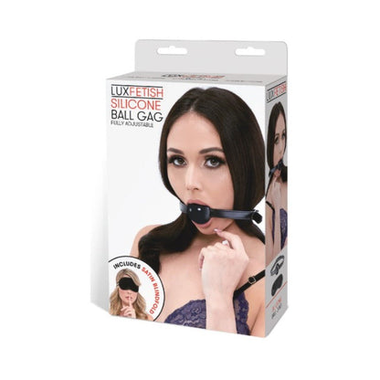 Lux Fetish Silicone Ball Gag Black O/S-Electric Eel-Sexual Toys®