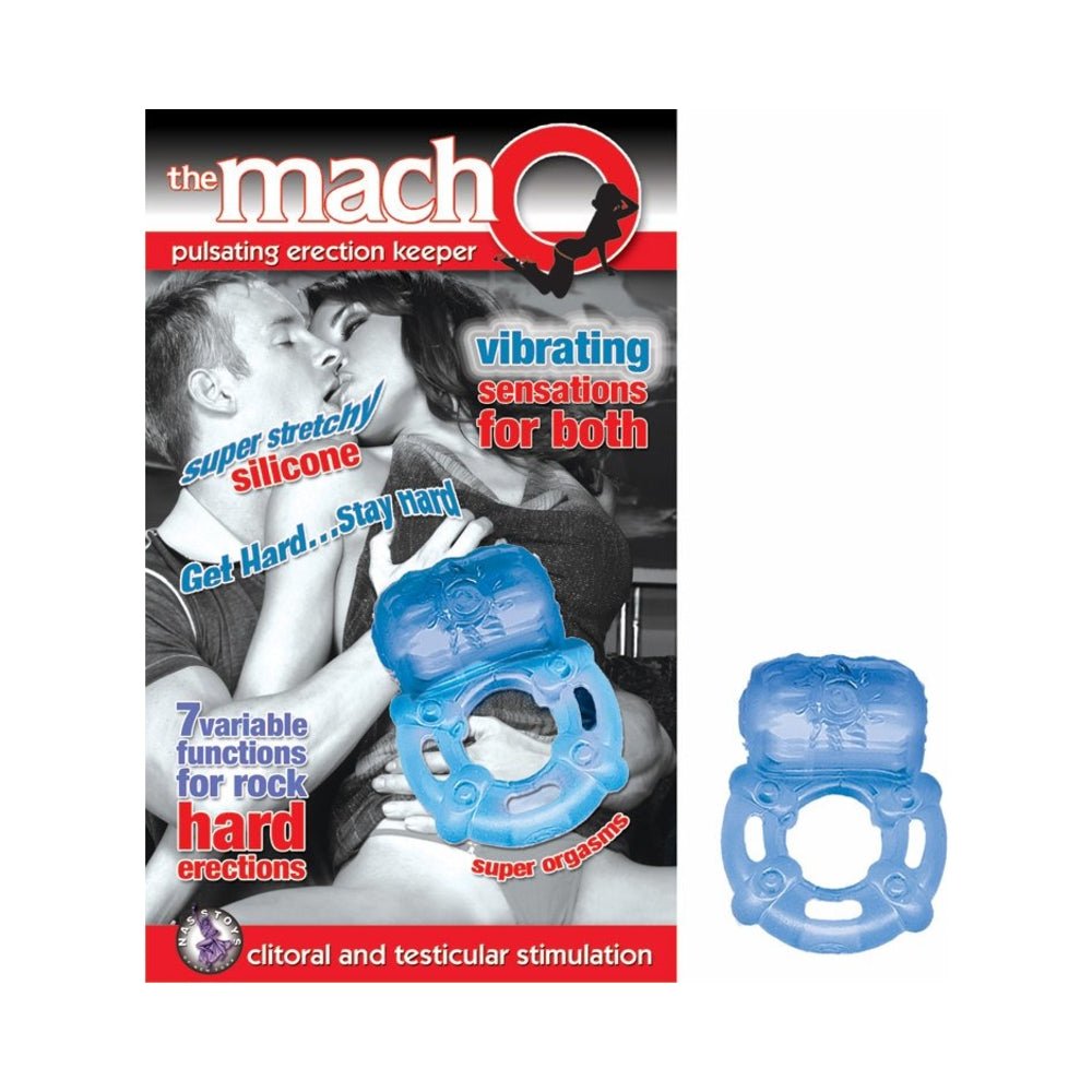 Macho Pulsating Erection Keeper (Blue)-Nasstoys-Sexual Toys®