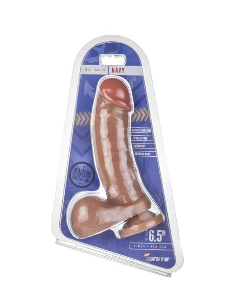 Major Dick Navy Tan Big Balls Dildo-Major Dick-Sexual Toys®