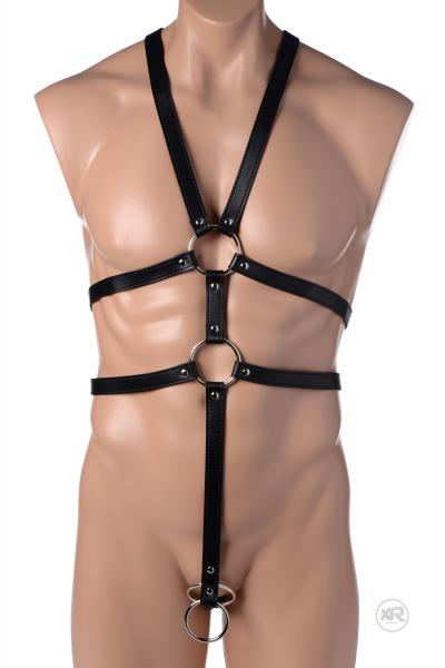 Male Full Body Harness Black Leather-STRICT-Sexual Toys®