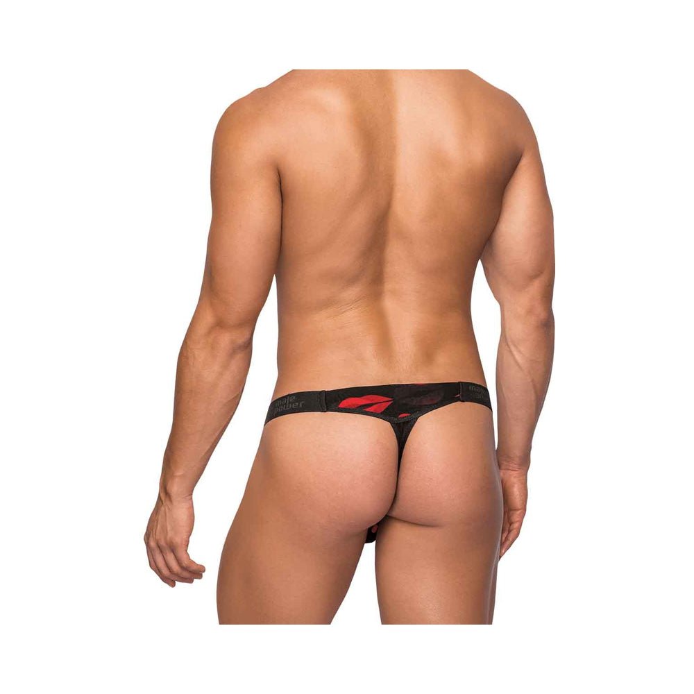 Male Power Kiss Me Micro Thong V Sheer Lips L/xl-Male Power-Sexual Toys®