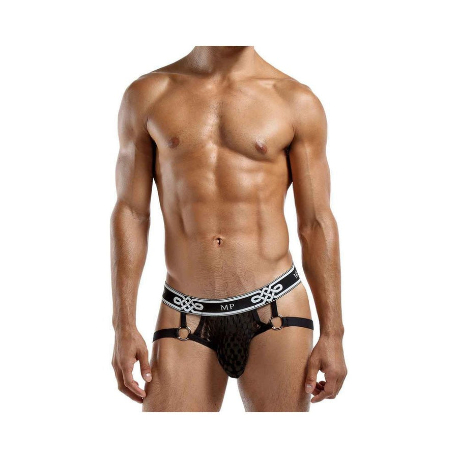 Male Power Peep Show Jock Ring L/XL Black-Male Power-Sexual Toys®