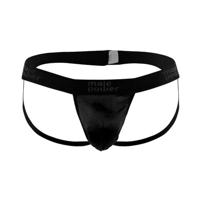 Male Power Satin Lycra Jock Strap S/M Black-Male Power-Sexual Toys®