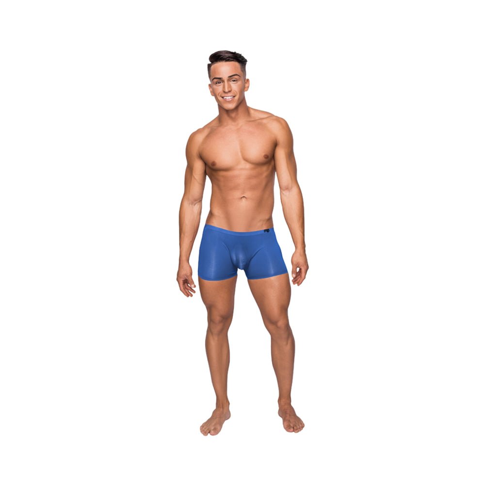 Male Power Seamless Sleek Short Blue Sheer Pouch Xlarge-Male Power-Sexual Toys®