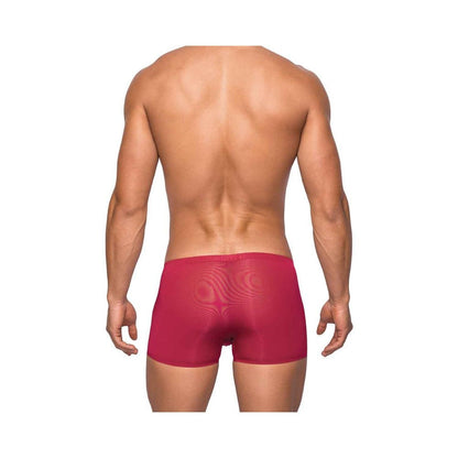 Male Power Seamless Sleek Sleek Short W/sheer Pouch Wine Small-Male Power-Sexual Toys®