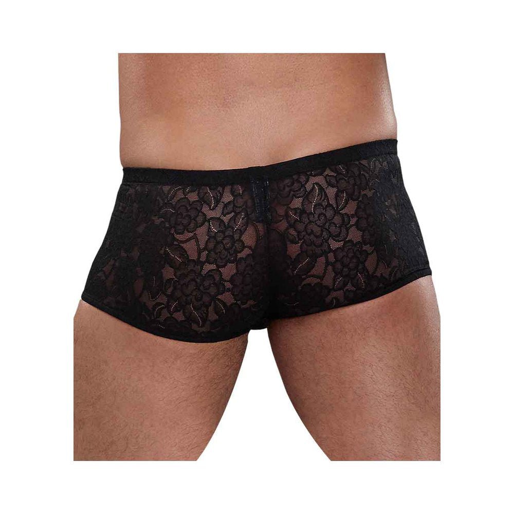 Male Power Stretch Lace Mini Short Black Small-Male Power-Sexual Toys®