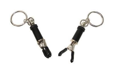 Adjustable Bondage Ring Barrel Nipple Clamps-Master Series-Sexual Toys®