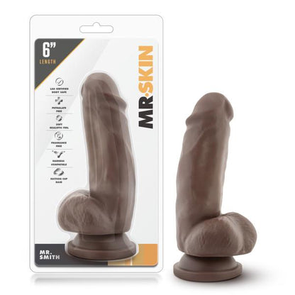 Mr Skin Mr Smith 6 inches Dildo Suction Cup Brown-Mr. Skin-Sexual Toys®