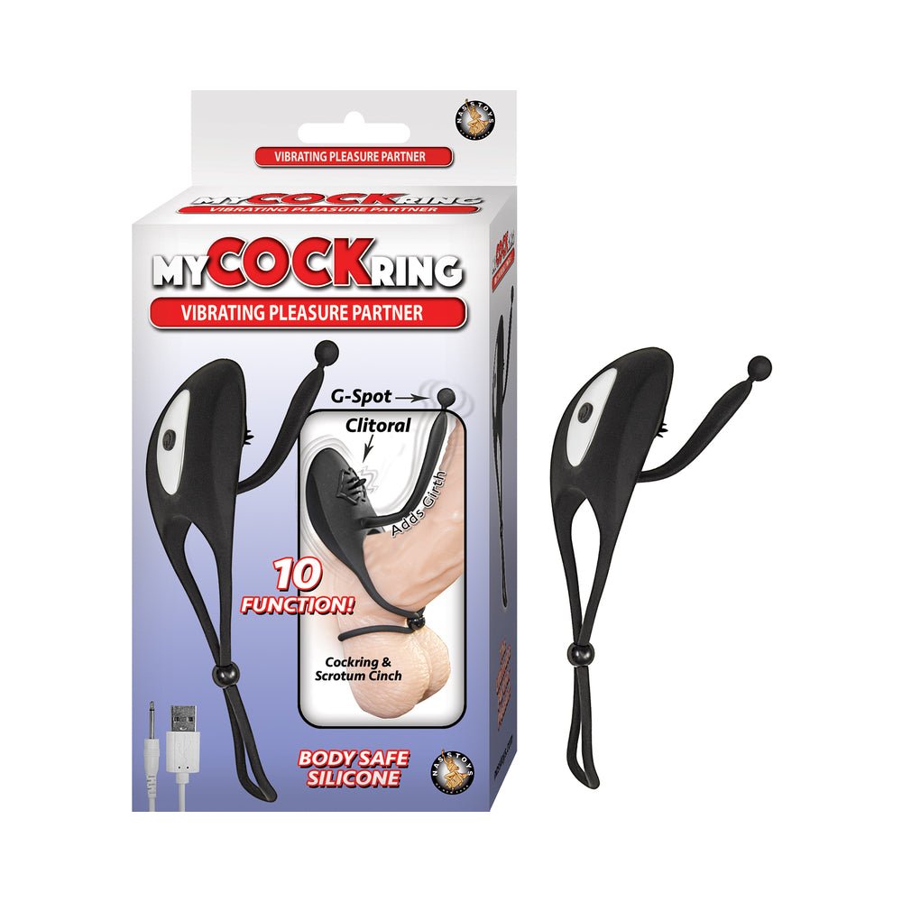 My Cockring Vibrating Pleasure Partner - Black-Nasstoys-Sexual Toys®