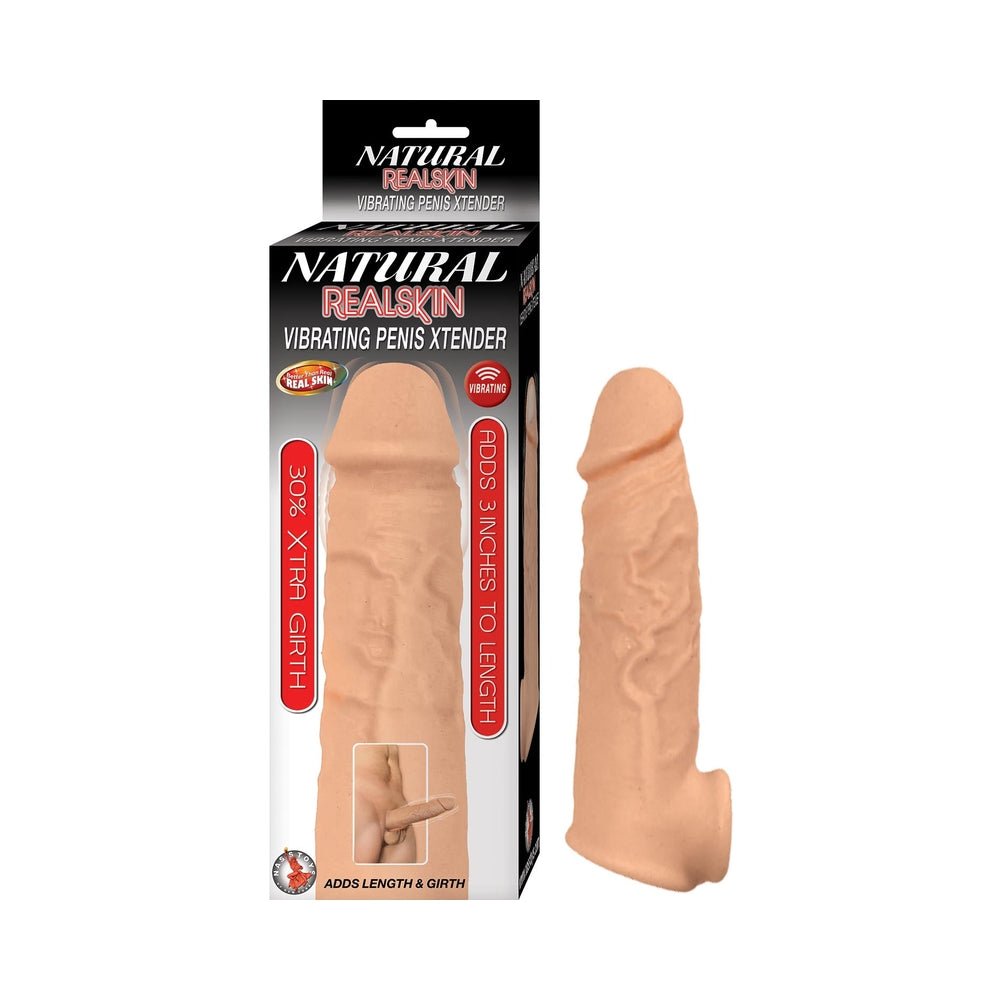 Natural Realskin Vibrating Penis Xtender-Nasstoys-Sexual Toys®